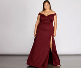 Plus Lucy Formal High Slit Dresses